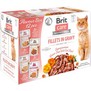 BRIT Care Cat Fillets Gravy Flavour box - box plný lahodných výběrových kapsiček s filetkami ve šťávě, 12x85g