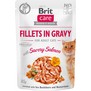 BRIT Care Cat Fillets in Gravy Savory Salmon - filetky ve šťávě s lososem pro dospělé kočky, 85g