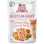 BRIT Care Cat Fillets in Gravy Turkey&Salmon - filetky ve šťávě s lososem a krůtím pro dospělé kočky, 85g